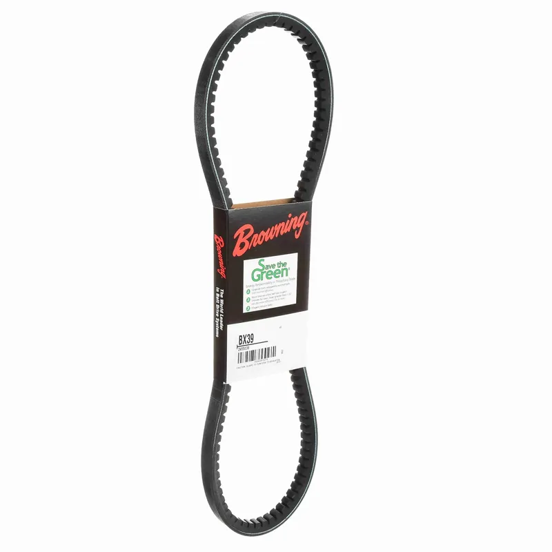 Browning 2455038 BX39 Gripnotch Belt - V-Belt Cogged Power Transmission with Raw Edge Sidewalls for Increased Stability