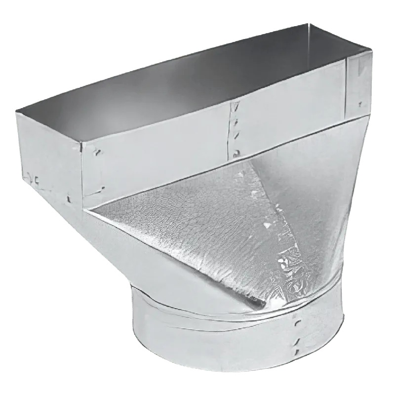 Gray Metal South 241-4126 12 inch x 4 inch x 6 inch Straight Back Register Boot