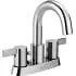 Peerless P299102LF Delta Chrome Peerless Precept Two Handle Centerset Bathroom Withpopup