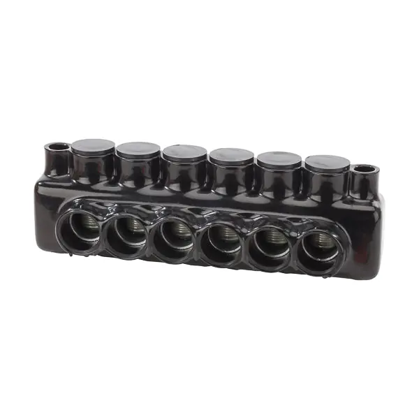 NSI IPLMD750-6 IPLMD Series Double Sided Entry Dual Rated Insulated Multi-Tap Connector With Mounting Holes