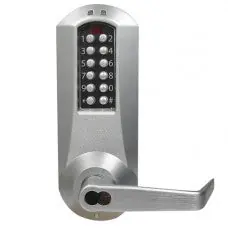 KABA E5066M-WL-626-41 Electronic Pushbutton Lock Extra Heavy Duty LFIC Medeco 5 or 6-Pin STD Mortise 1-1/4 Faceplate