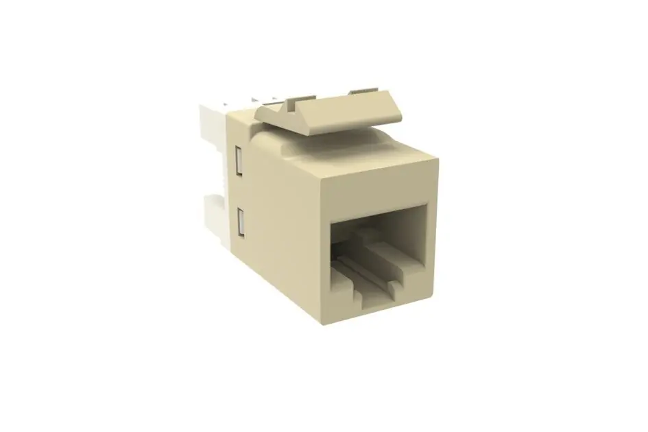 COMMSCOPE 760237631 Copper Jack, Cat 6, Commercial, UNIPRISE USL Modular RJ45 Jack, Cat 6 UTP, W/Out Dust Cvr, Almond 760237631