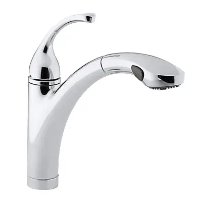 Kohler K-10433-CP Forte Metal High-Arc Pull-Out Kitchen Sink Faucet