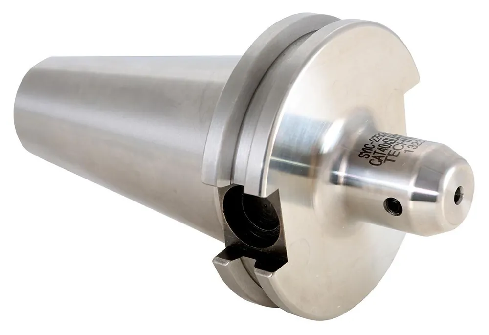 Techniks 22915 Precision Regular Length Single End End Mill Holder CAT40 Taper 3 in Projection