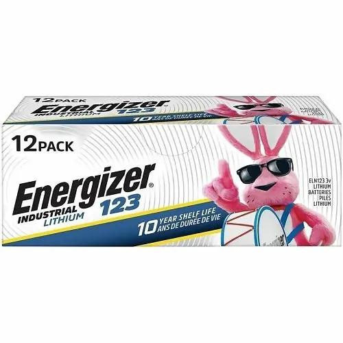 Energizer ELN123-12 Industrial Battery 3V 12-Pack Replacement ELN12312