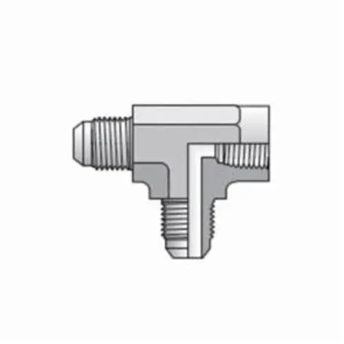 Parker 6MTX-B MTX Triple-Lok Tube to Pipe Run Tee, 3/8 in x 3/8 in x 1/4-18