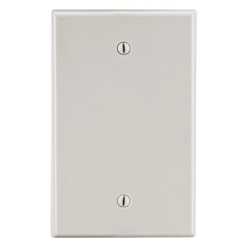 Hubbell Wiring Device-Kellems PJ13LA Wallplate 1-Gang Blank Mid-Size Light Almond