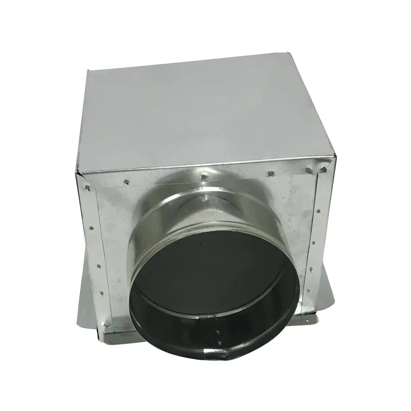 Air Duct Products 8455.101009-26 10 inch x10 inch x 9 inch Side Tap Ceiling Boot 26 Gauge JB10100926S
