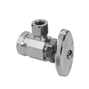 BrassCraft OR15ZXC Brass Multi-Turn Angle Supply Stop Valve with Chrome-Plated Finish
