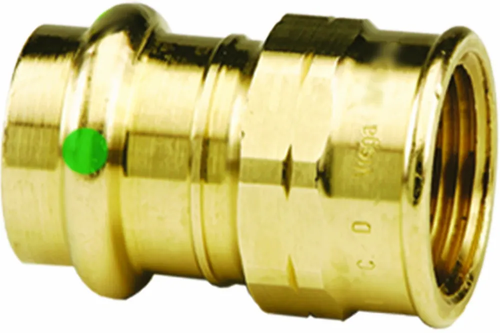 Viega 77942 ProPress Bronze Adapter 1-1/2 Inch by 1-1/4 Inch PxF NPT