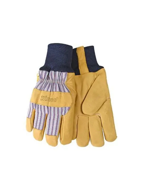 Kinco 1927KW-L Large Lined Grain Pigskin Leather Palm Gloves with Knit Wrist
