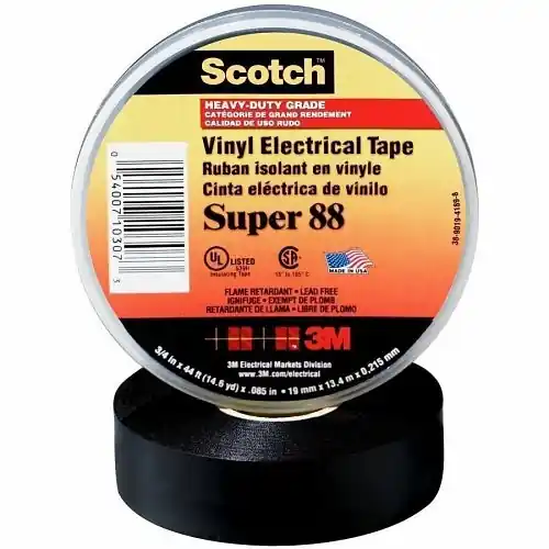 3M 88-3/4X44FT Scotch Vinyl Electrical Tape Heavy Duty 0.75 inch by 44 feet
