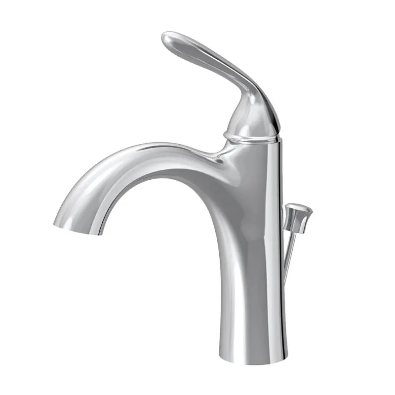 Mainline J211-PUCP Julee Polished Chrome 1 Hole Deck Mount Single Lever Handle Bathroom Faucet
