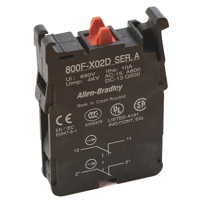 Rockwell Automation 800F-X02D Push Button Contact Block