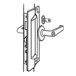 DON-JO MFG INC LP-211-CP Latch Protector 12 Gauge Steel 3 Width x 11 Height