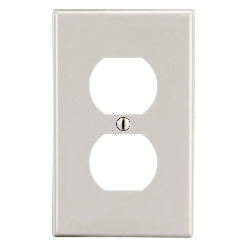 Hubbell Wiring Device PJ8LA HWDK PJ8LA Wallplate, M-Size, 1-Gang, 1 Duplex