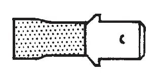 Monti & Associates MA02588-1 Quick Disconnects Flared - Vinyl Insulated 16-14F Wire Range 250 Tab Width