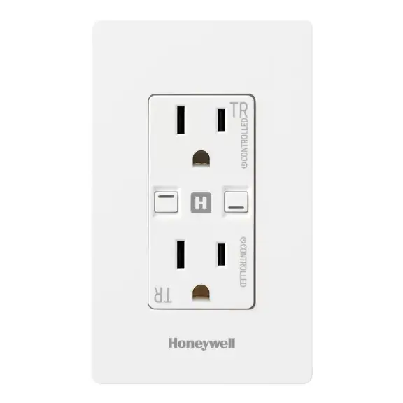 Honeywell CS2001152WHI Connected Power 15A Outlet