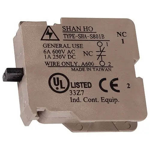 Safety Technology International KIT-E10198 StopperStation NC Switch Contact for Fire Control Panel Accessories