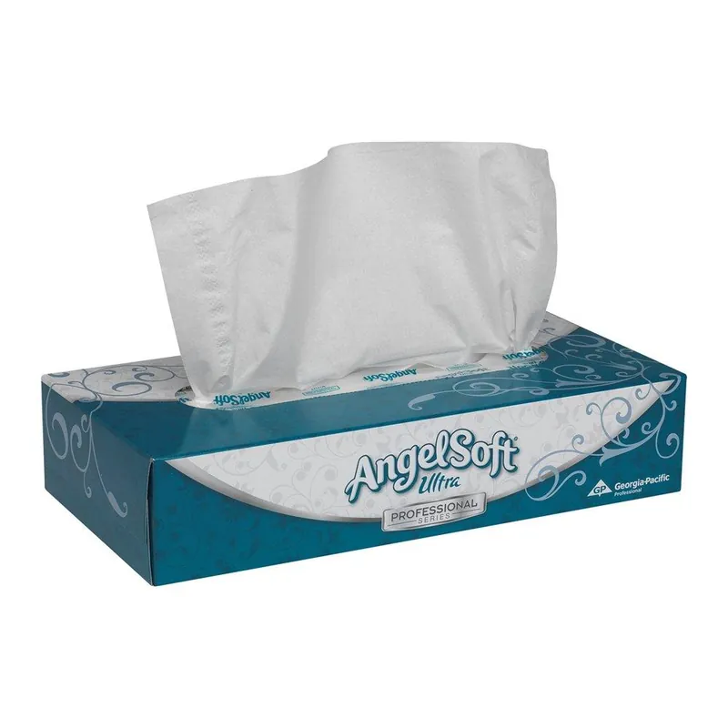 Georgia-Pacific 48560 Angel Soft Professional Series 8-4/5 in. Premium Facial Tissue in White (Case of 30)