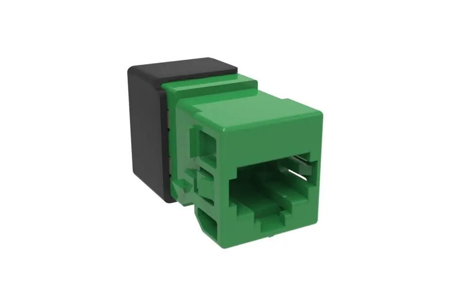 CommScope 760241179 Copper Jack, Cat 6A, Commercial, 1-Port Mod Jack 8W8P 110, T568A/B Cat6A Ip10, Green UNJ10G-GR
