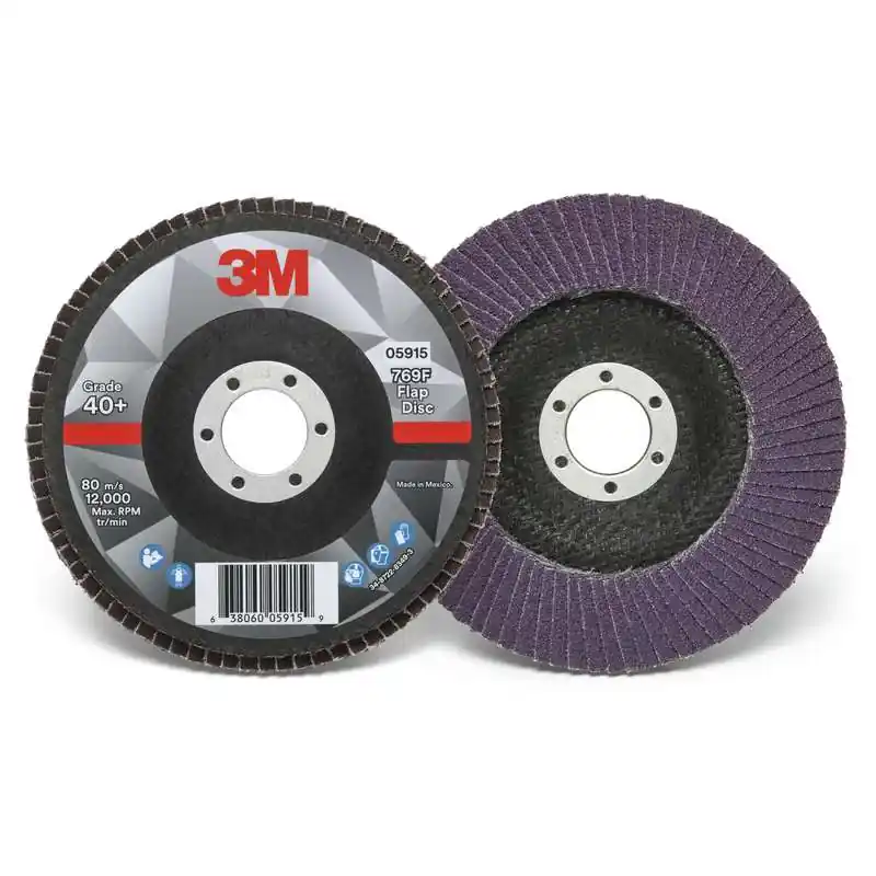 3M 7100178012 Flap Disc 769F, 5 in x 7/8 in, 40+