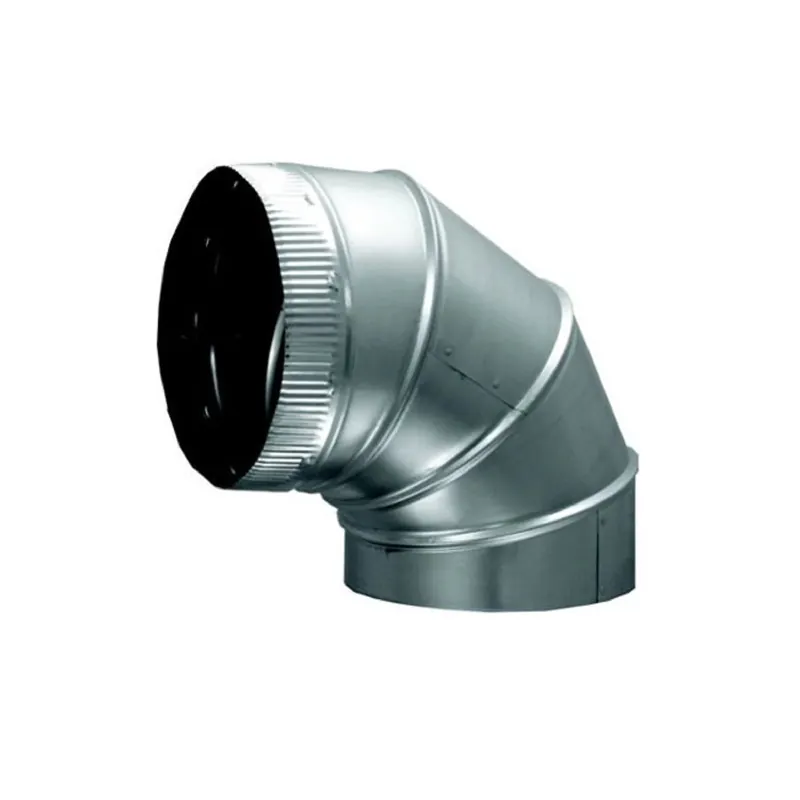 Air Duct Products 5227.16-26 16 Inch 90 Degree Galvanized Elbow 26 Gauge
