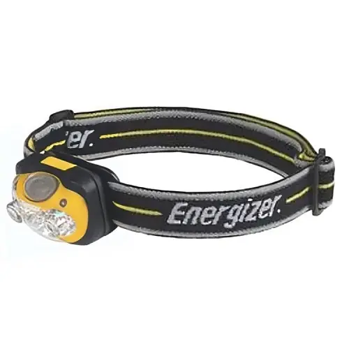 Energizer HDL33AINE Industrial 6 LED Headlight Battery Powered Medium Black Yellow