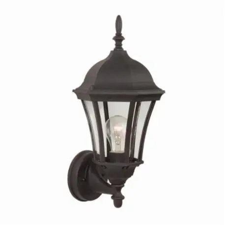 Craftmade Z380-05 Curved Glass Collection Medium Outdoor Wall Sconce 100 W (1) Type A Incandescent Lamp