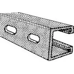 SPS Approved Vendor AS200EH Steel Channel with Elongated Holes 10 ft Length