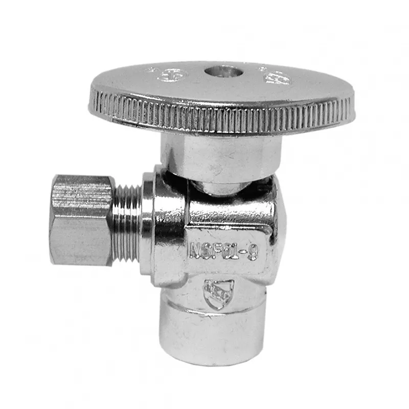 JONES STEPHENS S10331 1/2SWT X3/8OD Chrome Angle 1/4Turn Supply Stop
