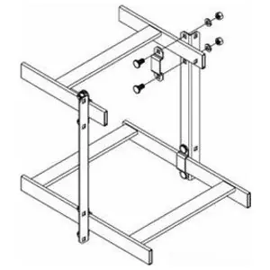 Chatsworth 31470-712 Cable Runway Standoff Support Kit 12 in.H Black