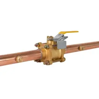 JOMAR 500-835 Oxygen Cleaned for Medical Gas, 3 Piece 4 Bolt, Copper Stub Connection