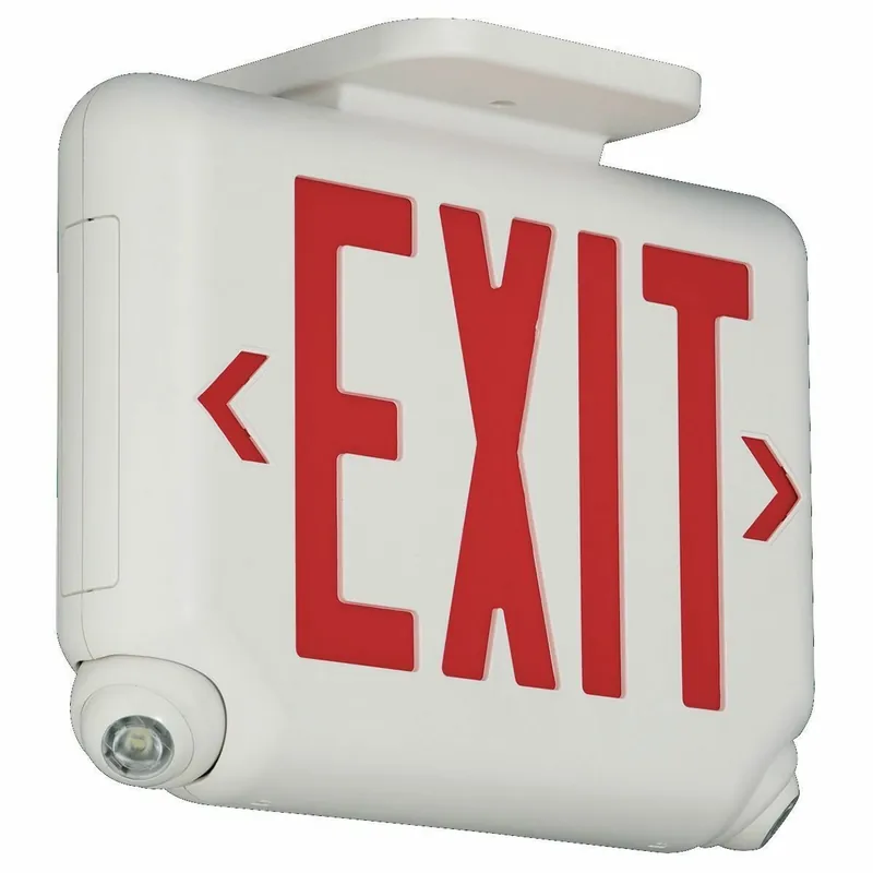 Dual-Lite EVCURWD4I Combo Red Letter Wh Face 2 LED Rmt Cap S