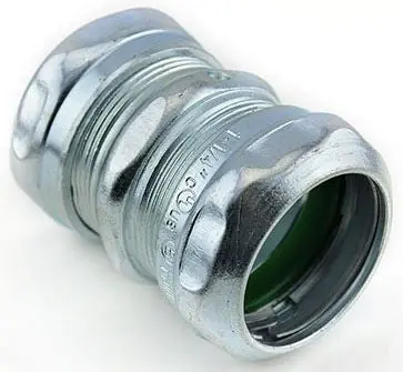 Southwire 664SRT Conduit Coupling Power 1-1/4 EMT Steel R/T Compression Coupling