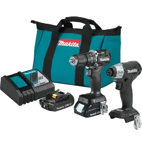 Makita CX205RB 18V Lxt Lithium-Ion Sub-Compact Brushless Cordless 2-Pc Combo Kit 2.0Ah