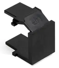 Leviton 41084-0BE Blank Quickport Insert Black 10-Pack