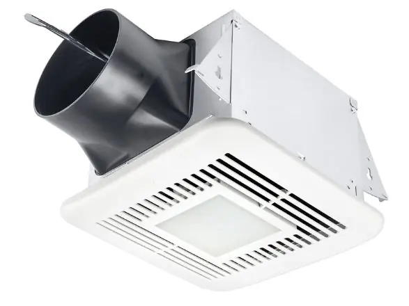 Delta Electronics ELT80-110DLED Exhaust Bath Fan - 80/110 CFM Dual Speed with LED Light