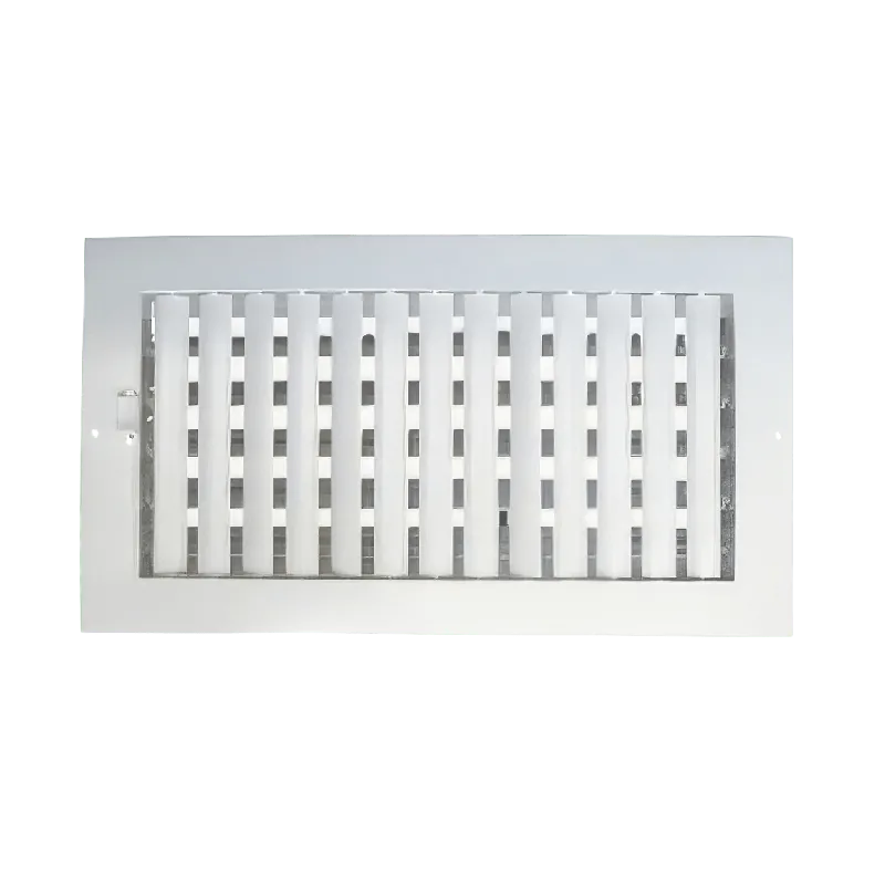 Metal-Fab SCRA124W Two Way Steel Adjustable Sidewall/Ceiling Register 12 inch x 4 inch