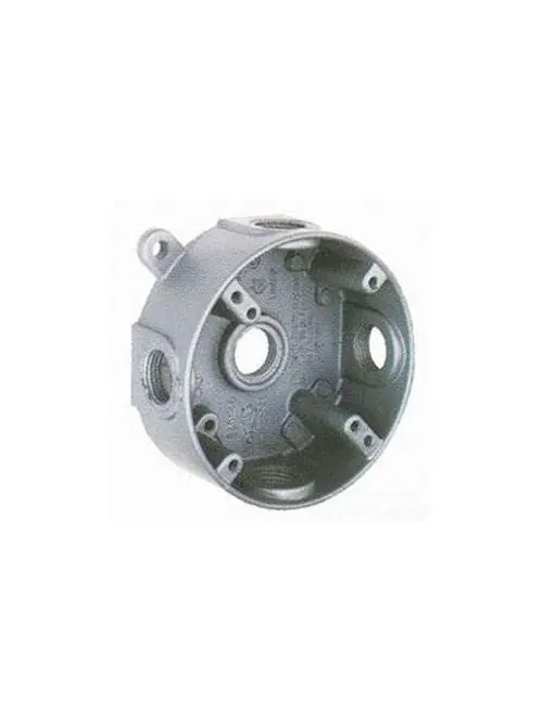 TEDDICO RB-5V Outlet Box Round Weatherproof Number Of Outlet: 5 Threaded