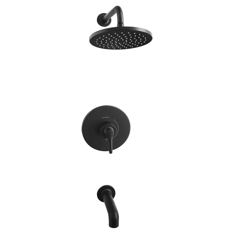 American Standard 8888316.243 Studio® S 6 Slip-On Non-Diverter Tub Spout in Matte Black