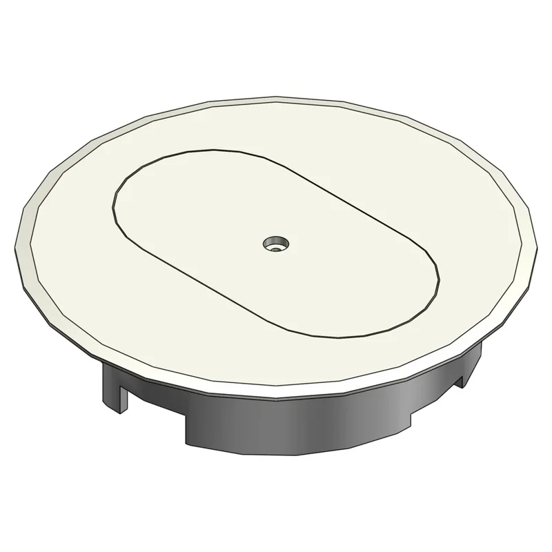 ABB E97DSI CAR DUPLEX FLOOR BOX CVR IVORY II