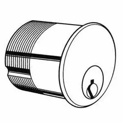 KABA ILCO CORP 7186GC2-26D-KA2 Mortise Cylinder Lock 6-Pin Sargent RA-RC Keyway 2 Keyed Alike Adams Rite Cam 1.36 Diameter x 1-1/8 Length Satin Chrome