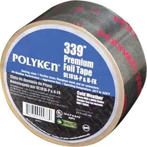 Berry 1087637 Foilastic Aluminum All Purpose Cold Weather Premium Foil Tape 3 in x 60 yd