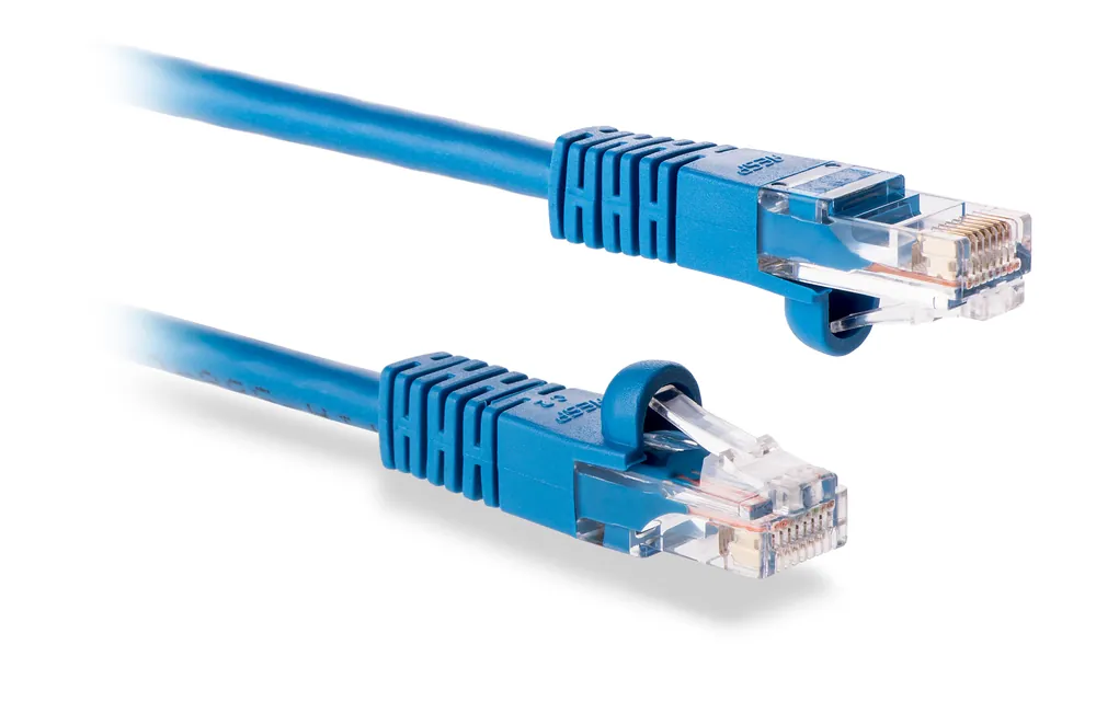 Signamax C5E-114BU-7FB Category 5e Patch Cord, Blue Snag-Proof Boot, 7 ft.