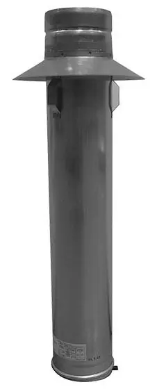 Noritz SCP4 4 x 23.6, Stainless Steel, Single Wall, Storm Collar Vent Pipe for NR71/NR981/NR111/NC250