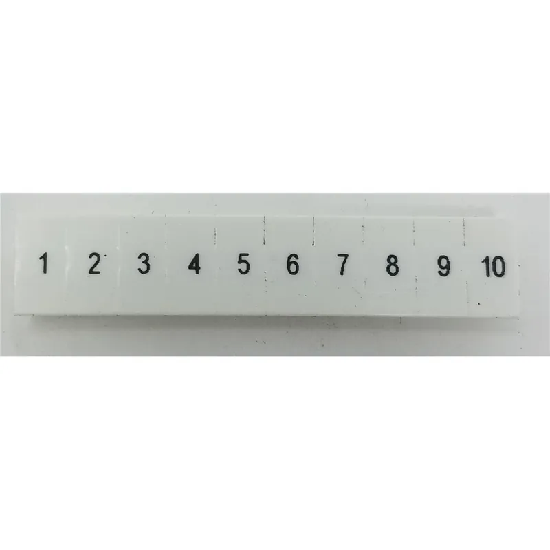 Siemens 8WH8120-2AB05 Labels Front Horiz 5.2mm 1To10 (10X) Replacement MPN