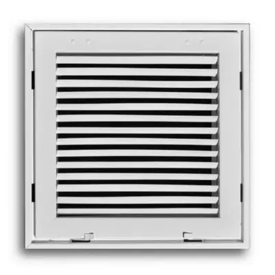 TRUaire 29014X25 Fixed Bar Return Air Filter Grille 14x25 Inches White Steel
