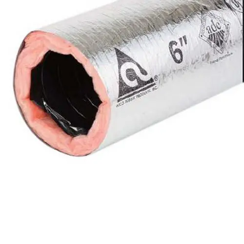 SPS Approved Vendor FDR618 18 inch x 25 ft Insulated 2-Ply Polyester Core Flexible Duct R6