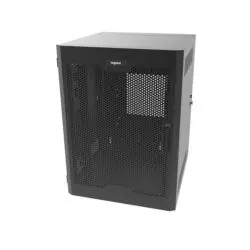 ORTRONICS SWM12RUPD-26-26 12RU Swing-Out Wall-Mount Cabinet with Perforated Door - Black